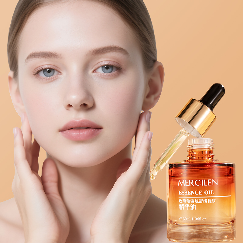 Hyaluronic Acid Facial Serum - Mercilen Gül Skualan Esans Yağı 30ml,