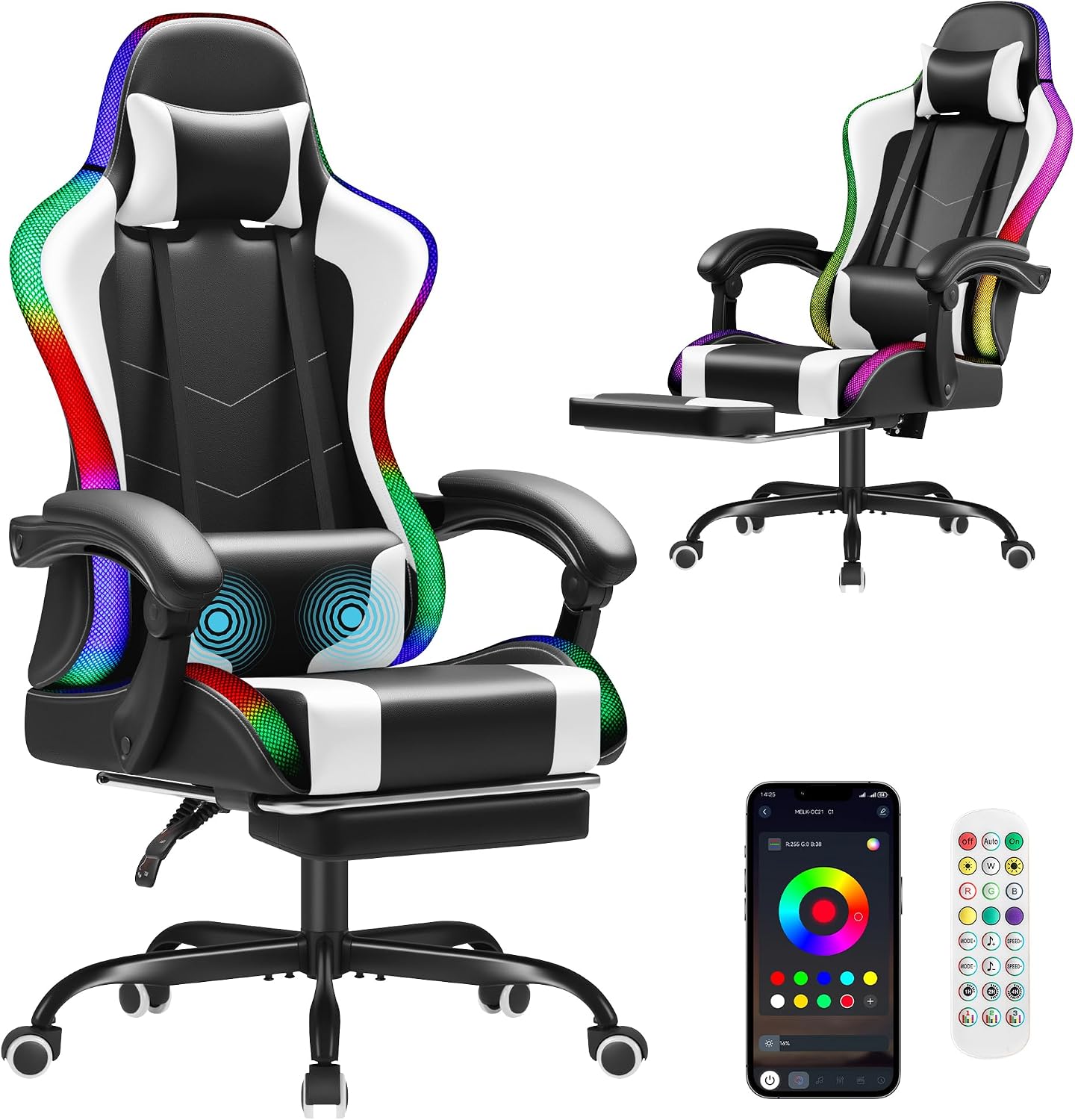 Massage - Homall Oyun Koltuğu, Ergonomik Bilgisayar Koltuğu,