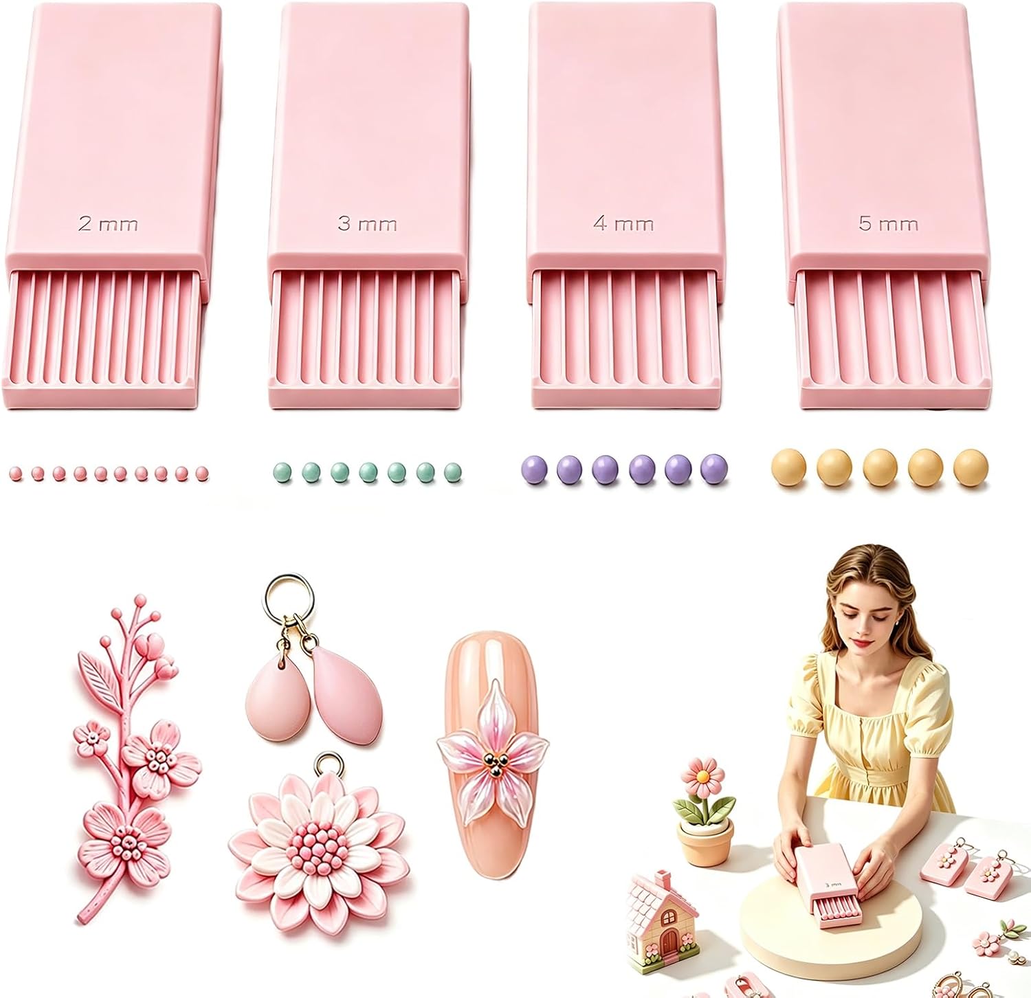 3D Baskı Kil Jel Topu Yapma Al - Nail Art incelemesi ve fiyatı